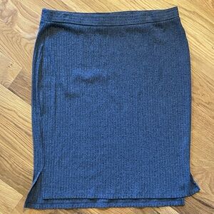 Grey Stretch Pencil Skirt